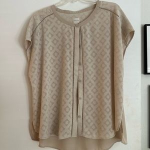 Chico’s Tan Blouse, EUC